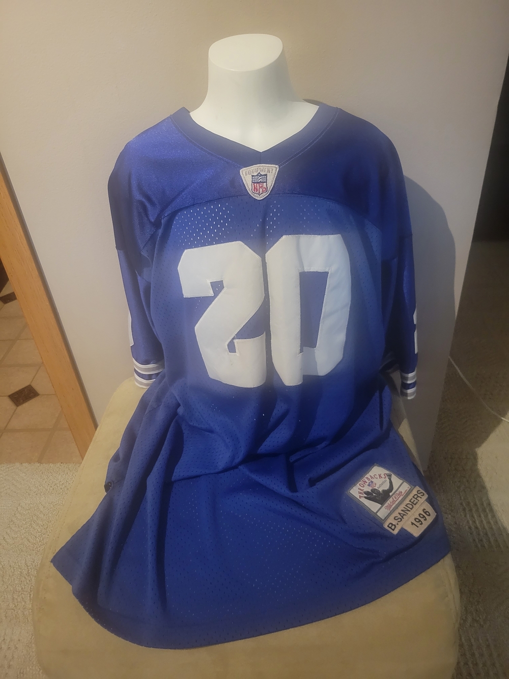 Deion Sanders Blue #20 Football Jersey